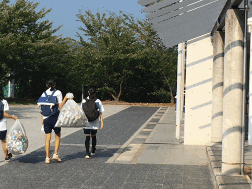 集める集まるアルミ缶